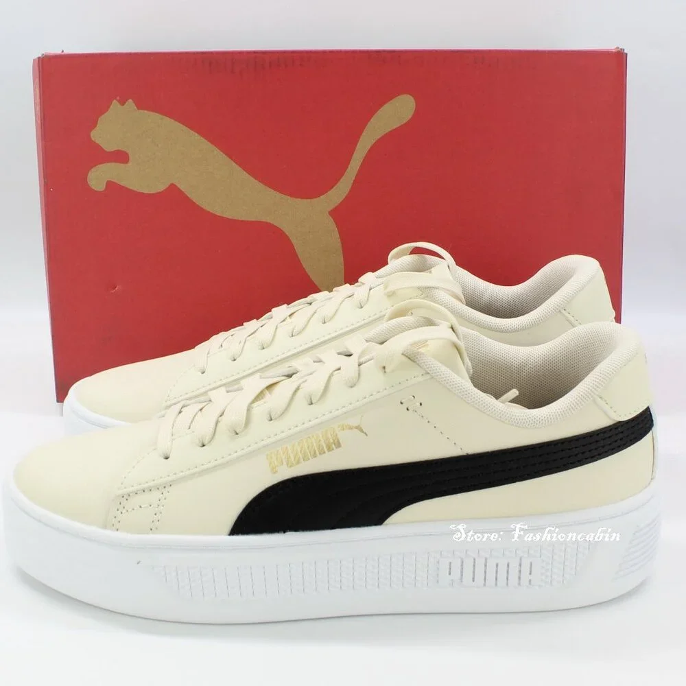 New Puma Smash V3 Platform Sneaker Women's 10 -Comfy for Daily & Streetwear